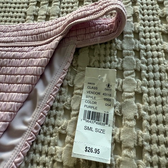 NEW PacSun Purple Textured Bikini‎ Bottom Size S - Picture 3 of 7